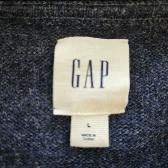 GAP Crazy Striped Rainbow Merino Wool Crew Neck Multicolor Pullover Sweater L - Picture 6 of 9